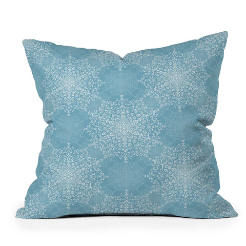 Lisa Argyropoulos Misty Winter Outdoor Throw Pillow