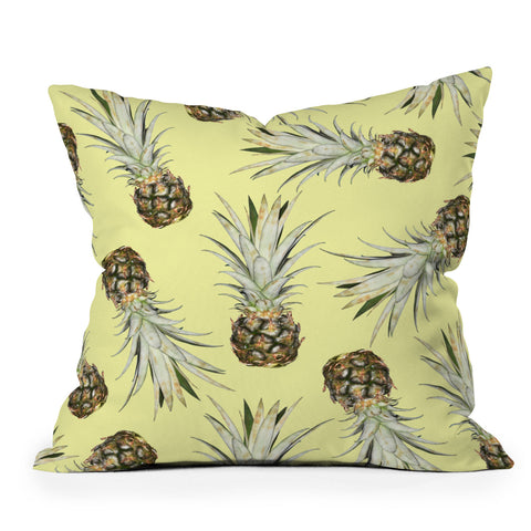 Lisa Argyropoulos Pineapple Jam Outdoor Throw Pillow