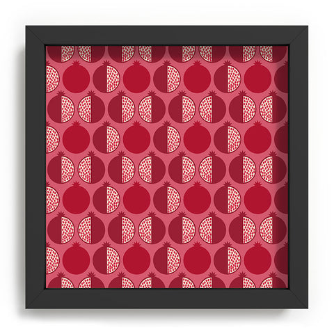 Lisa Argyropoulos Pomegranate Line Up Reds Recessed Framing Square