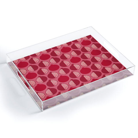 Lisa Argyropoulos Pomegranate Line Up Reds Acrylic Tray