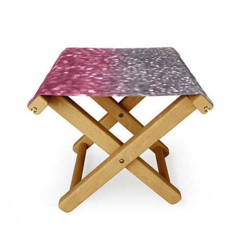 Lisa Argyropoulos Rose And Gray Folding Stool