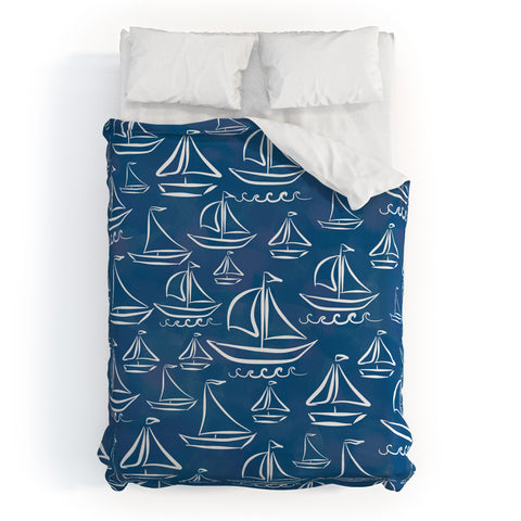 Lisa Argyropoulos Sail Away Blue Duvet Cover