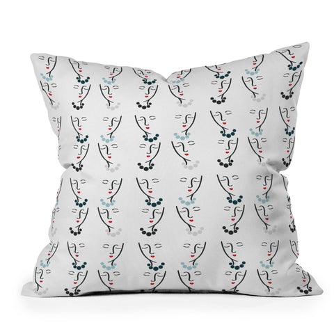 Lisa Argyropoulos Simple She Coordinate Outdoor Throw Pillow