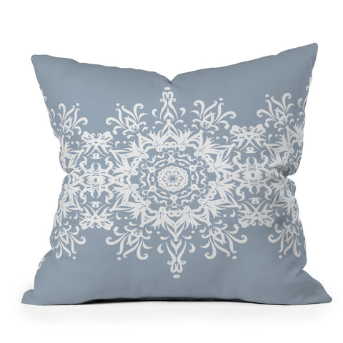 Lisa Argyropoulos Snowfrost Outdoor Throw Pillow