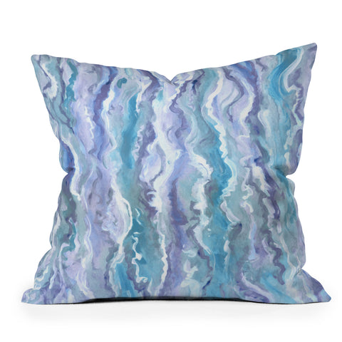 Lisa Argyropoulos Stormy Melt Outdoor Throw Pillow