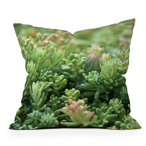 Lisa Argyropoulos Succulent Jungle Outdoor Throw Pillow