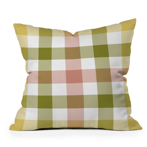 Lisa Argyropoulos Sweet Harvest Plaid Outdoor Throw Pillow