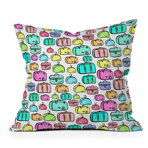 Lisa Argyropoulos Travelers Pastel Outdoor Throw Pillow