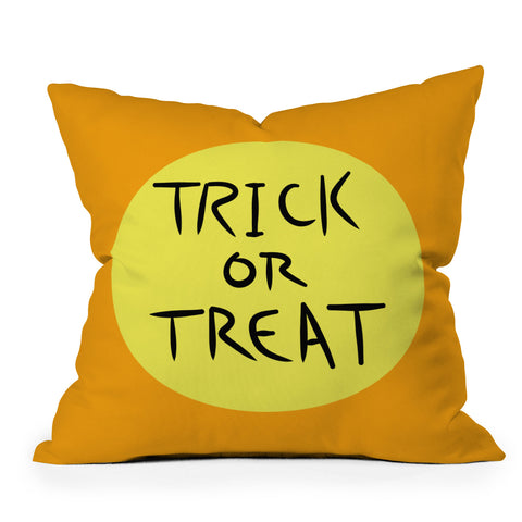 Lisa Argyropoulos Trick or Treat Outdoor Throw Pillow