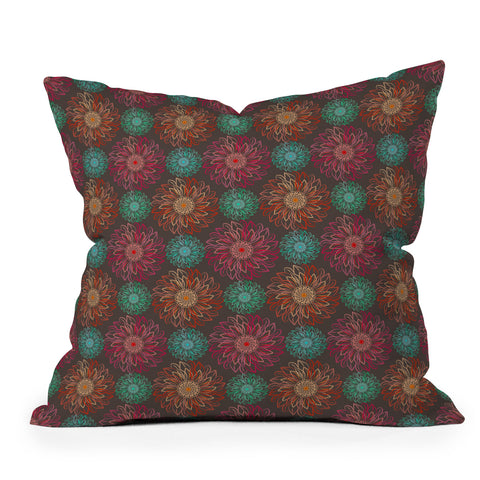 Lisa Argyropoulos Vivid Sunflowers Outdoor Throw Pillow