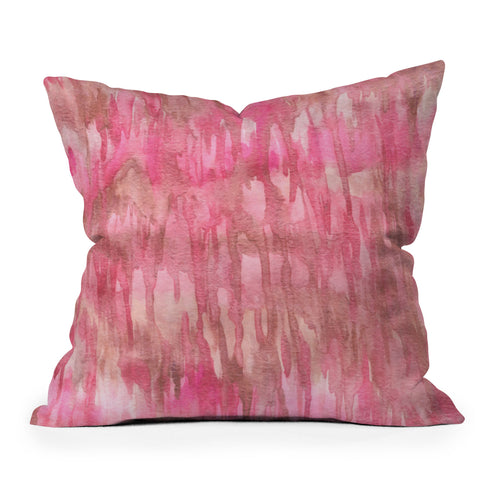 Lisa Argyropoulos Watercolor Blushes Outdoor Throw Pillow