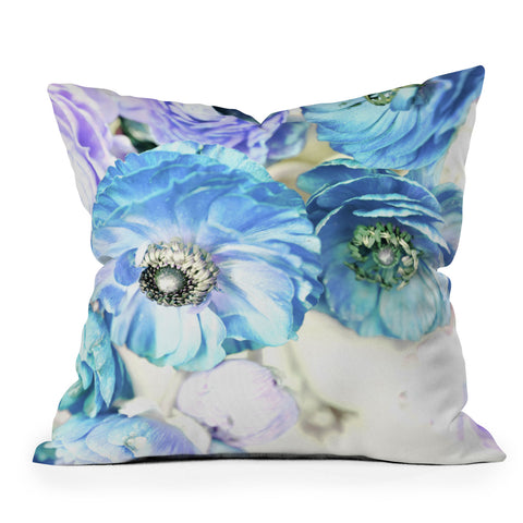 Lisa Argyropoulos Whispered Blue Outdoor Throw Pillow