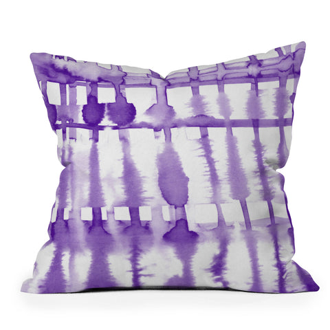 Lisa Argyropoulos Wild Violet Outdoor Throw Pillow