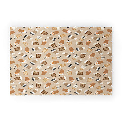 Little Arrow Design Co all the coffee beige Welcome Mat