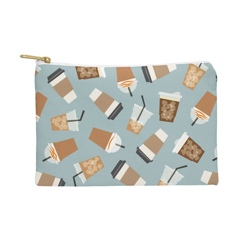 Little Arrow Design Co all the coffees dusty blue Pouch