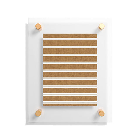Little Arrow Design Co Cadence stripes rust beige Floating Acrylic Print