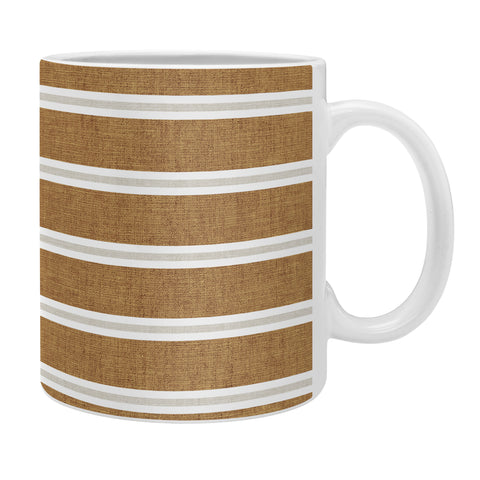 Little Arrow Design Co Cadence stripes rust beige Coffee Mug