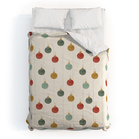 Little Arrow Design Co christmas ornaments on cream Comforter