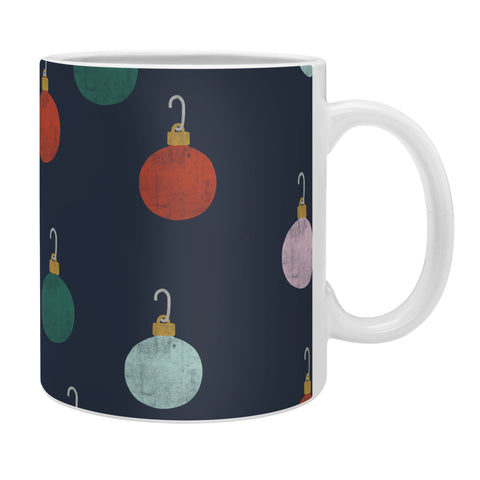 Little Arrow Design Co christmas ornaments on navy Coffee Mug