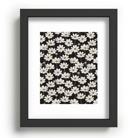 Little Arrow Design Co cosmos floral charcoal Recessed Framing Rectangle