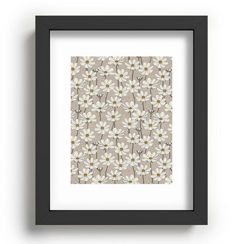 Little Arrow Design Co cosmos floral neutrals Recessed Framing Rectangle
