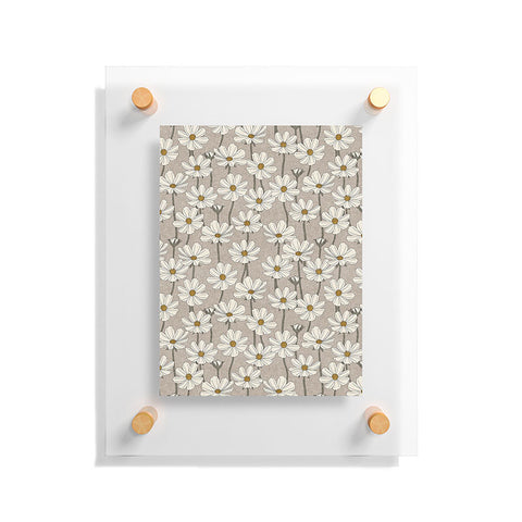 Little Arrow Design Co cosmos floral neutrals Floating Acrylic Print