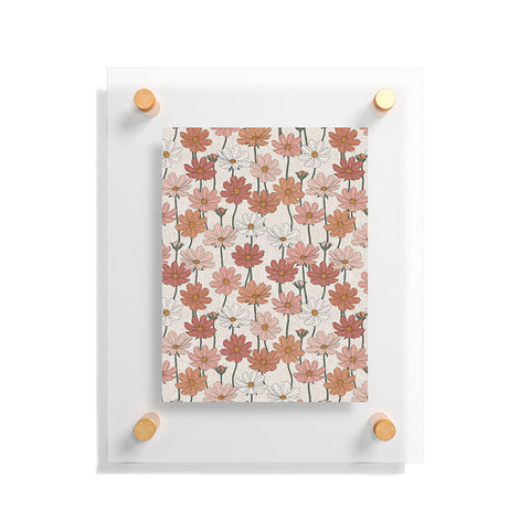 Little Arrow Design Co cosmos floral warm Floating Acrylic Print