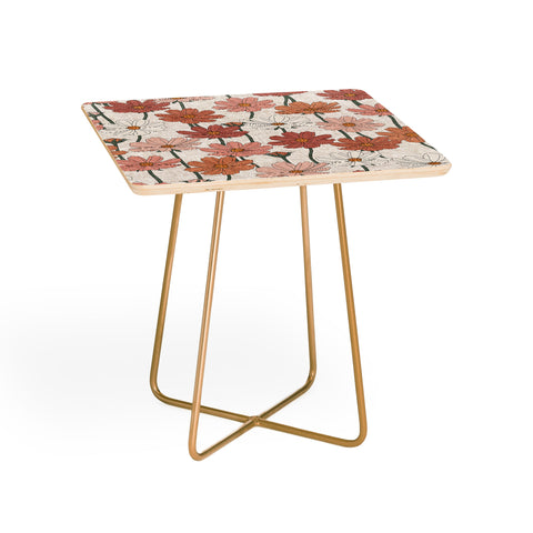 Little Arrow Design Co cosmos floral warm Side Table