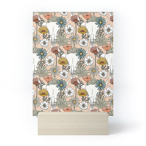 Little Arrow Design Co desert bloom peach Mini Art Print