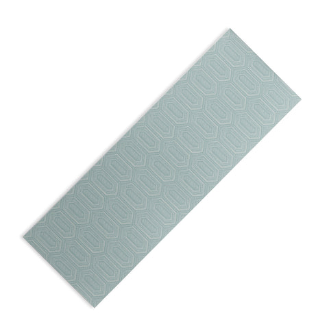 Little Arrow Design Co hexagon boho tile dusty blue Yoga Mat