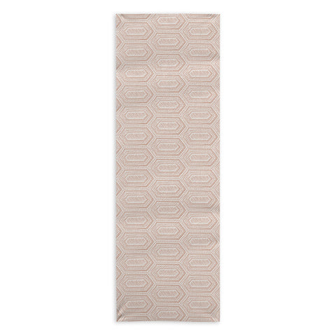 Little Arrow Design Co hexagon boho tile terracotta Yoga Towel