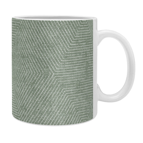 Little Arrow Design Co hexagon stripes sage Coffee Mug
