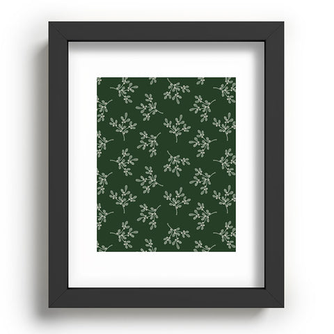 Little Arrow Design Co mistletoe dark green Recessed Framing Rectangle