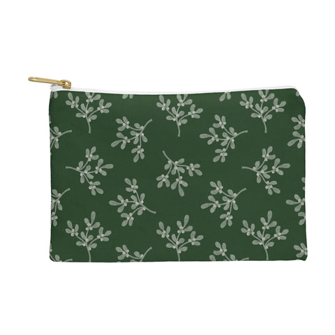 Little Arrow Design Co mistletoe dark green Pouch