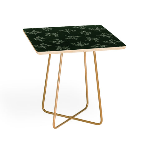 Little Arrow Design Co mistletoe dark green Side Table