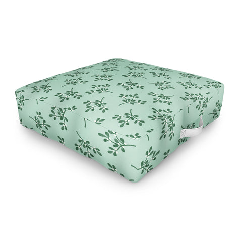 Little Arrow Design Co mistletoe mint Outdoor Floor Cushion