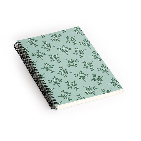 Little Arrow Design Co mistletoe mint Spiral Notebook