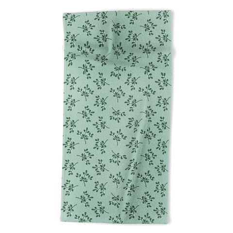 Little Arrow Design Co mistletoe mint Beach Towel