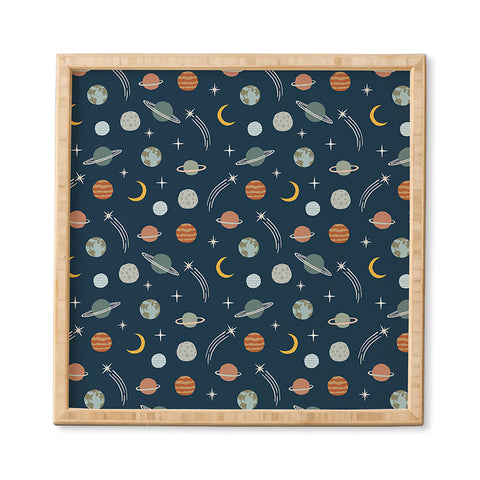 Little Arrow Design Co Planets Outer Space Framed Wall Art