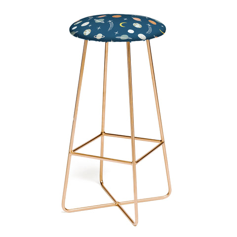 Little Arrow Design Co Planets Outer Space Bar Stool