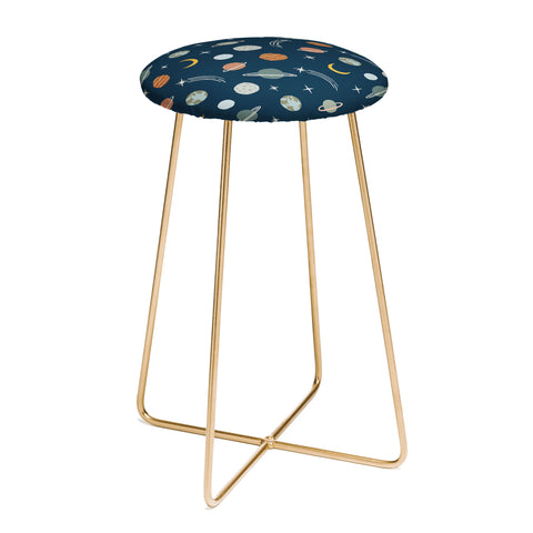 Little Arrow Design Co Planets Outer Space Counter Stool