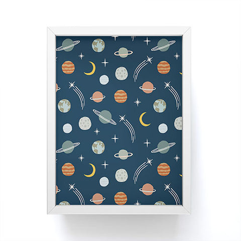 Little Arrow Design Co Planets Outer Space Framed Mini Art Print