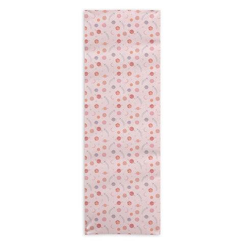 Little Arrow Design Co Planets Outer Space on pink Yoga Towel