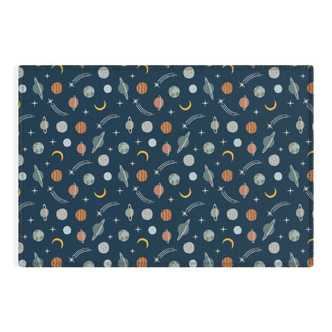 Little Arrow Design Co Planets Outer Space Outdoor Rug