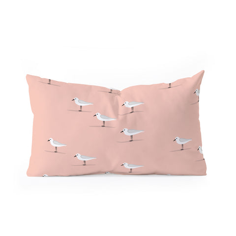 Little Arrow Design Co Sandpipers Oblong Throw Pillow