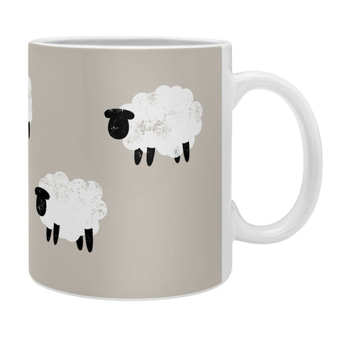 Little Arrow Design Co sheep on beige Coffee Mug
