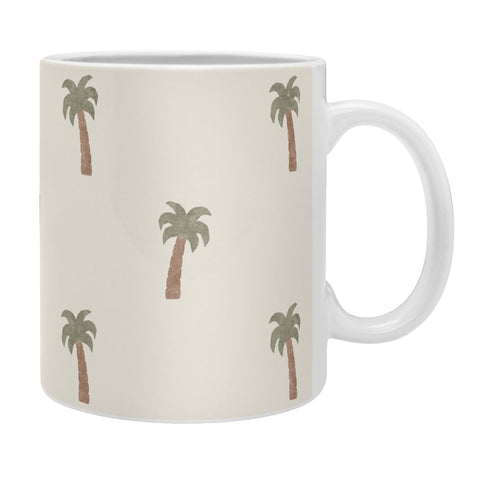 Little Arrow Design Co simple palm trees cream Coffee Mug