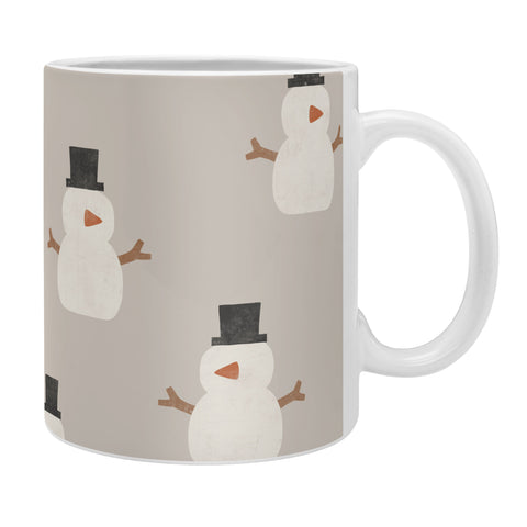 Little Arrow Design Co simple snowmen beige Coffee Mug