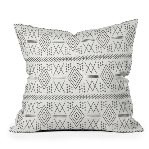 Little Arrow Design Co vintage moroccan Outdoor Throw Pillow