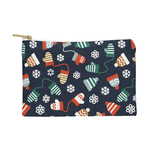 Little Arrow Design Co winter hats and mittens navy Pouch
